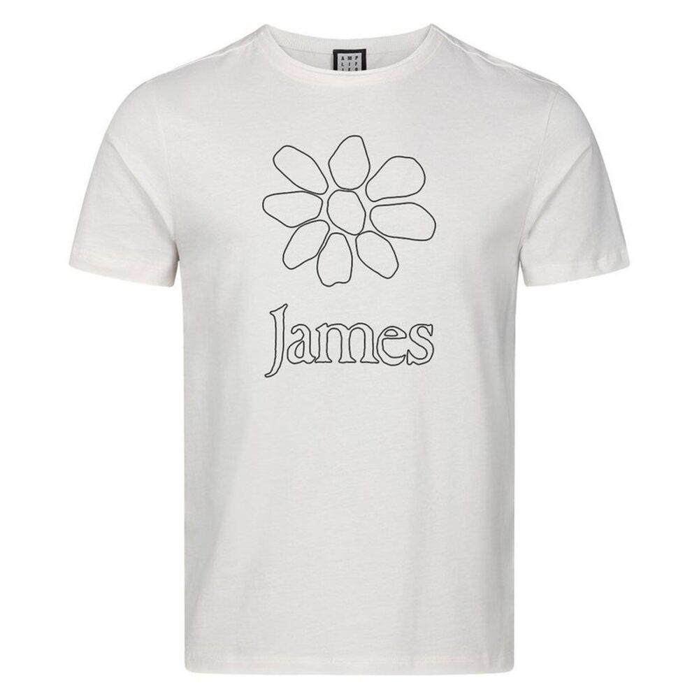 James Unisex Adult Logo Cotton T-Shirt / Vintage White